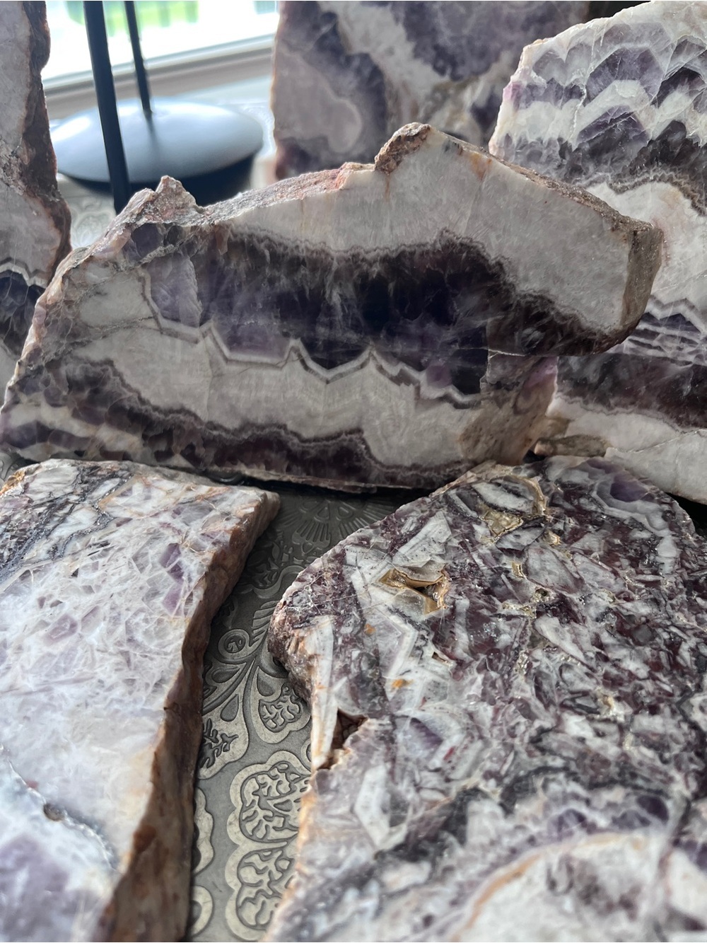 Chevron amethyst slab - Picture 7 of 12